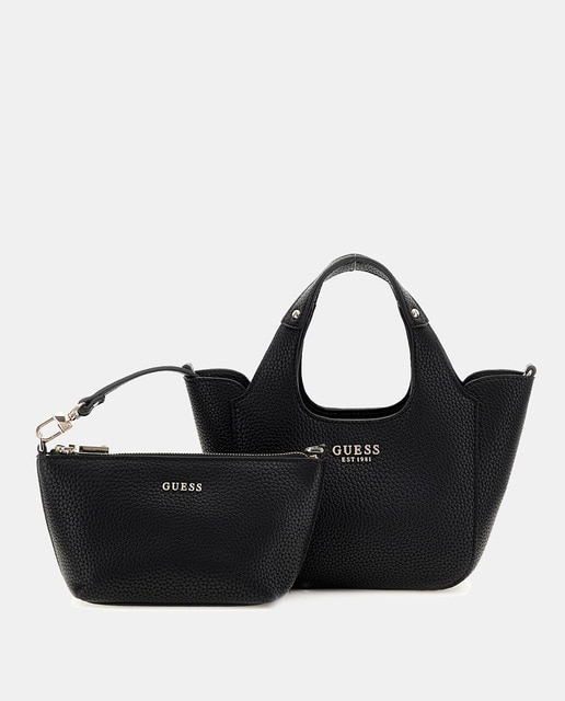 Imagen 0 de Bolso de hombro tote pequeño con cierre imantado y pouchette
