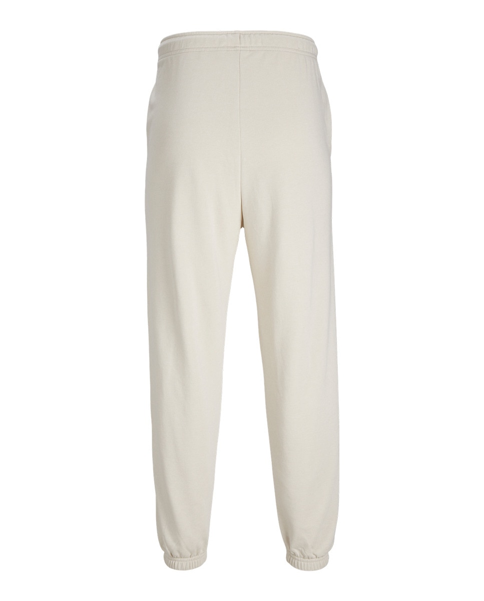 Joggers com Cós Elástico e Cordões Bege-8