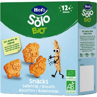 galletas de animales ecológicas desde 12 meses envase 100 g - Hero Solo