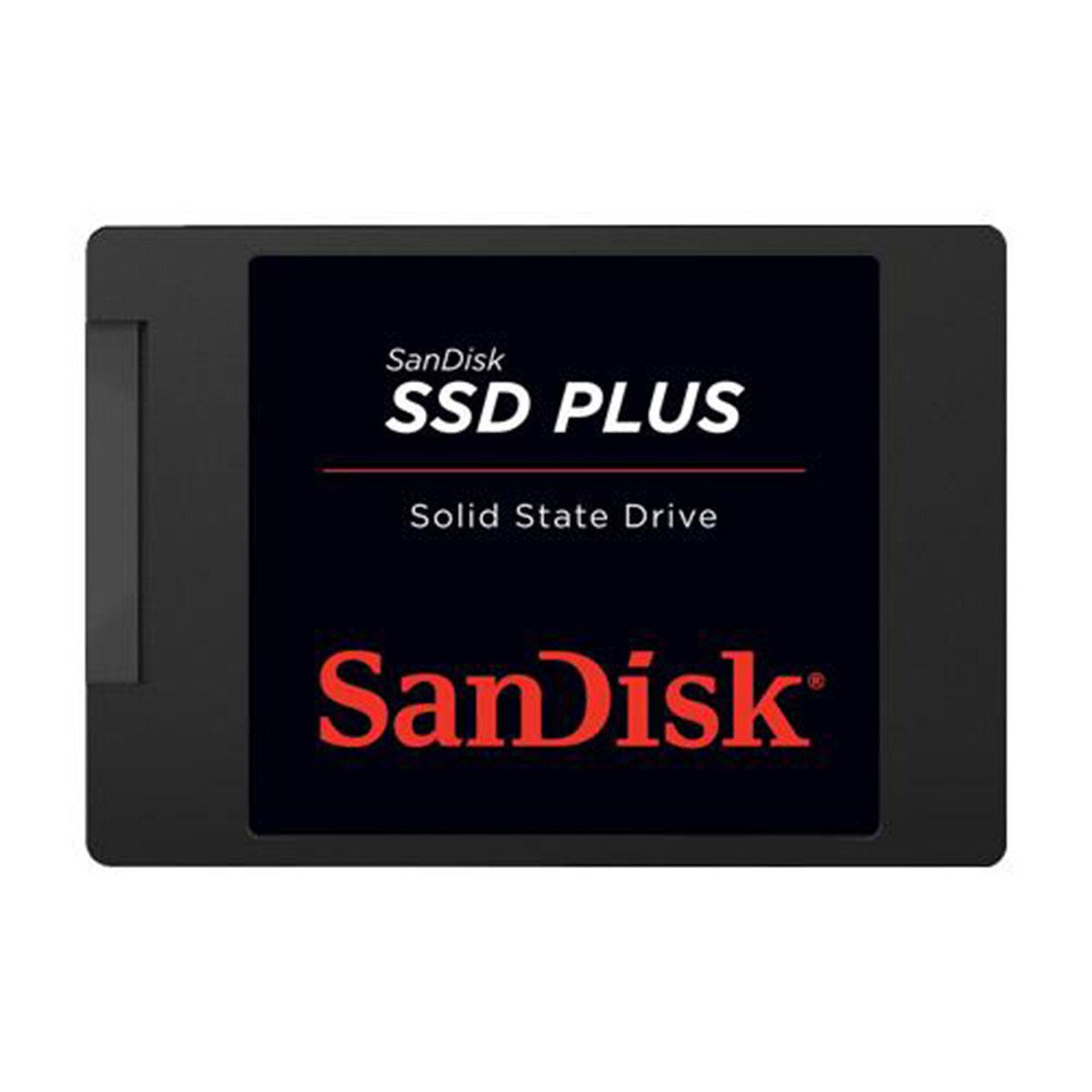 Disco duro interno SanDisk SSD Plus SATA Revision 3.0 480 GB (Reacondicionado a estrenar) Negro / Rojo-1