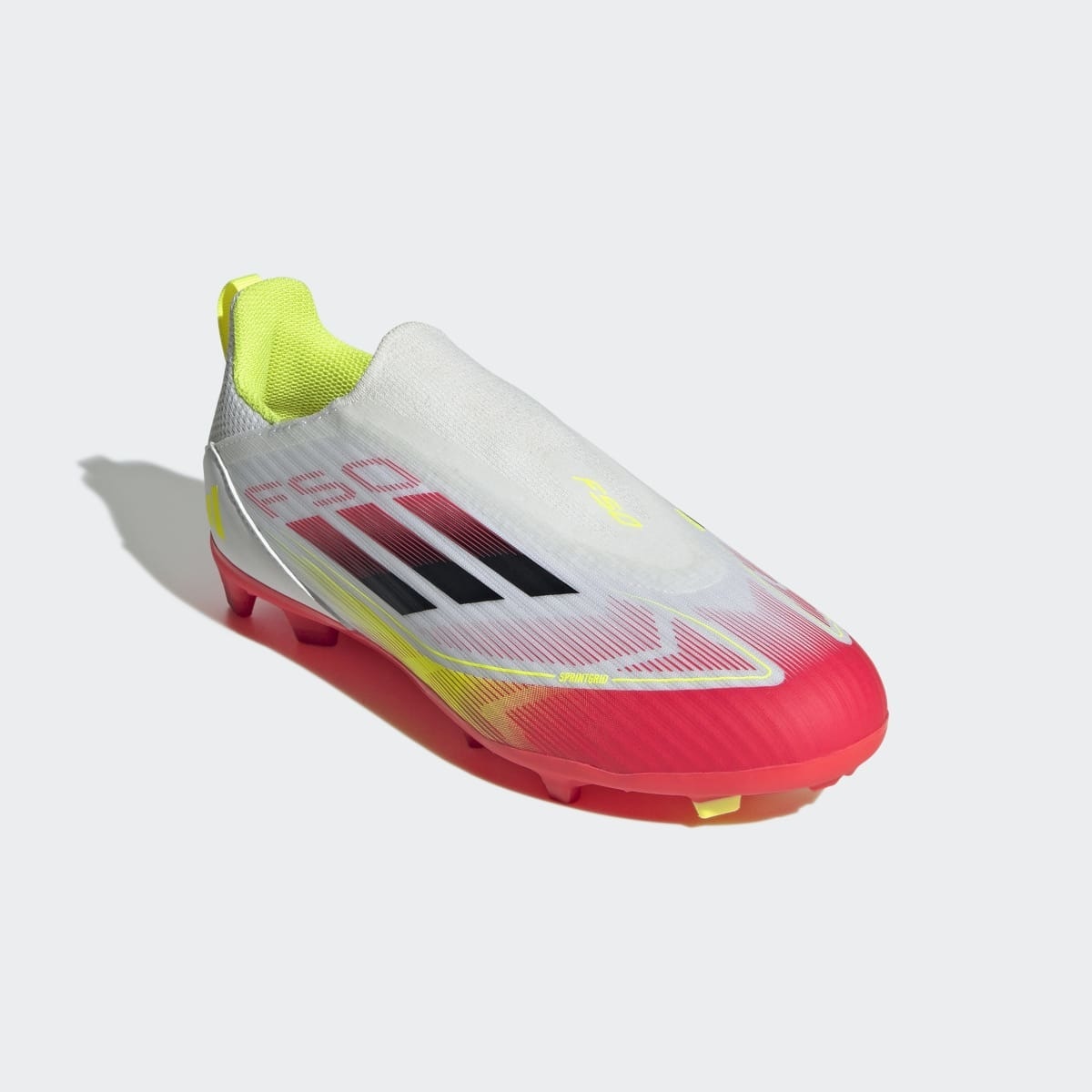 Chuteiras de Futebol de Criança F50 League Laceless Branco-2