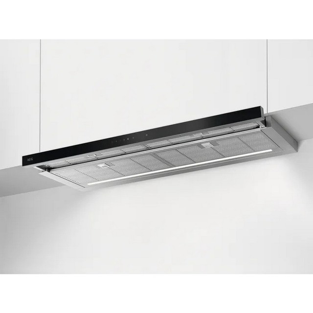 Imagem 0 de Exaustor Telescópico AEG Série 8000 GDP869PL Hob2Hood, 3 Velocidades + Intensiva, de 90 cm e 44 dB(A) - Preto e Aço Inoxidável