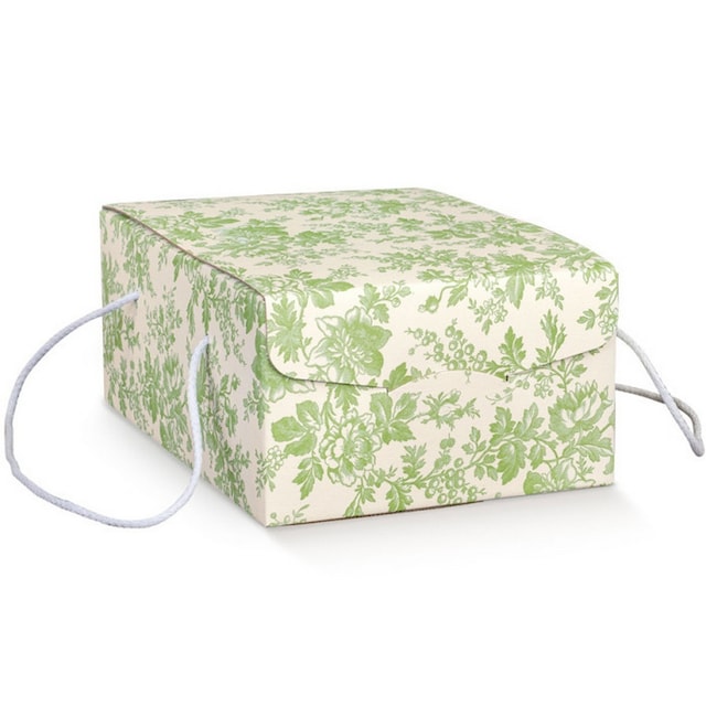 Imagem 0 de Caixa de oferta secreta com cordões  33.5X23.5X14 Toile de Jouy Verdino