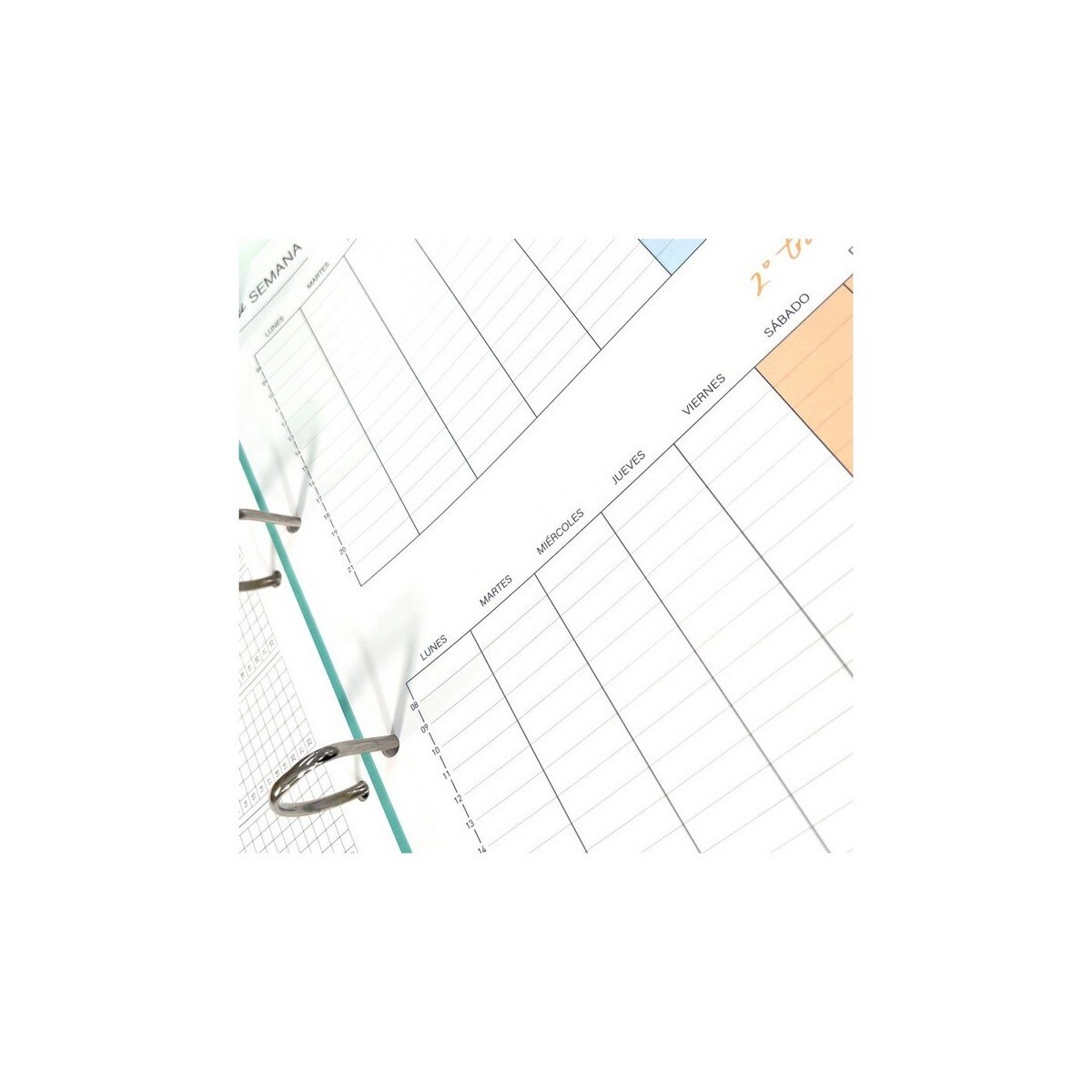 Caderno de argolas SOFT em cor-de-rosa 8