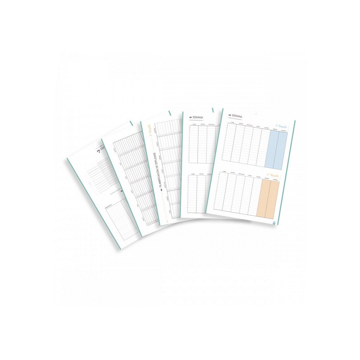 Caderno de argolas SOFT em cor-de-rosa 6