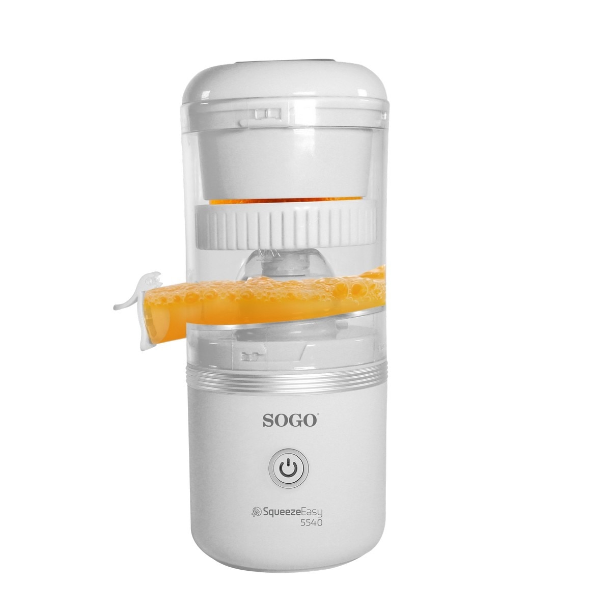 Espremedor de Sumos Sogo EXP-SS-5200 Recarregável sem Fios de 130 rpm - Branco Branco-4