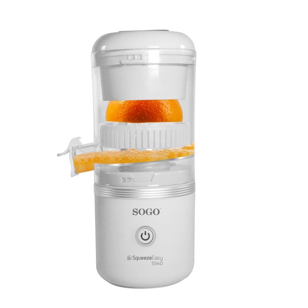 Espremedor de Sumos Sogo EXP-SS-5200 Recarregável sem Fios de 130 rpm - Branco Branco-3