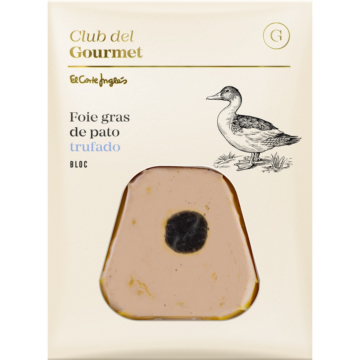 Bloco de Foie Gras de Pato Trufado embalagem 60 g