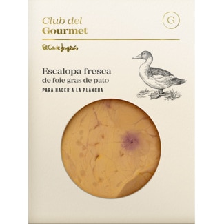 Escalope de Foie Gras de Pato Fresco para Grelhar embalagem 60 g - Club Del Gourmet