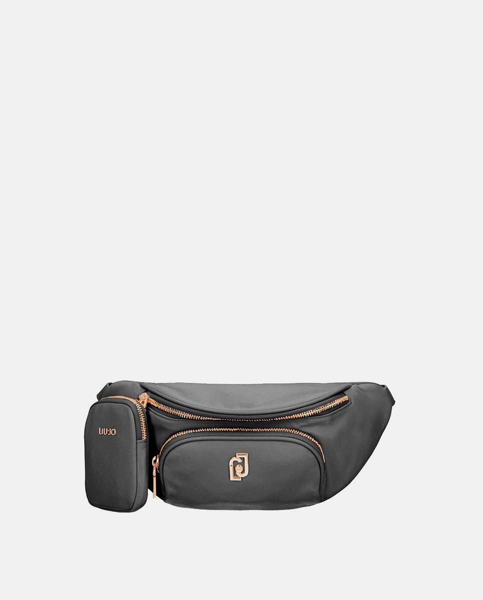 Bolsa de Cintura em Nylon Preto-1