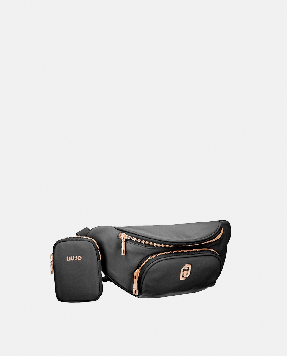 Bolsa de Cintura em Nylon Preto-2