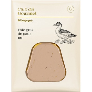 bloc de foie gras de pato natural envase 60 g - Club Del Gourmet