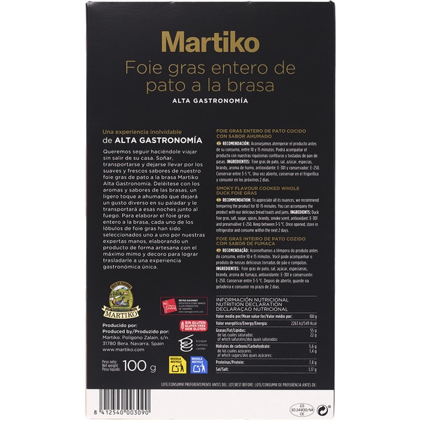 Ganze Enten-Foie-gras vom Grill glutenfrei Behälter 100 g