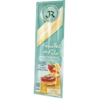 pasta filo hojaldrado especial 8-10 hojas envase 250 g - Jr