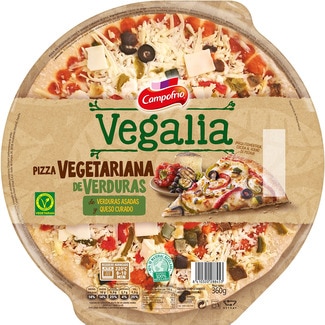 Vegalia pizza vegetariana de verduras asadas y queso curado envase 360 g - Campofrio