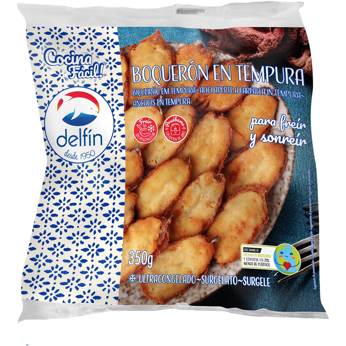 Boquerón en tempura bolsa 350 g