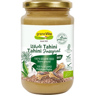 tahini integral crema de sésamo ecológica molido en piedra frasco 340 g - Granovita