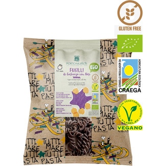 fussili ecológicos de garbanzo con alga nori sin gluten envase 200 g - Porto Muiños