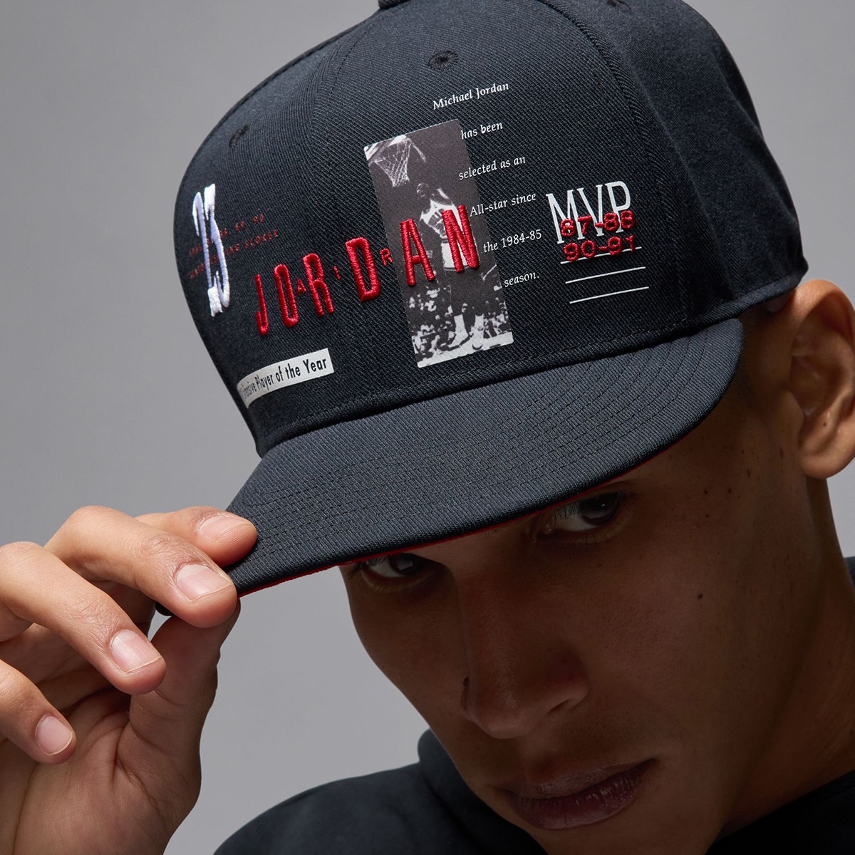 Boné Jordan Brand Pro Structured HA Vermelho / Preto-6