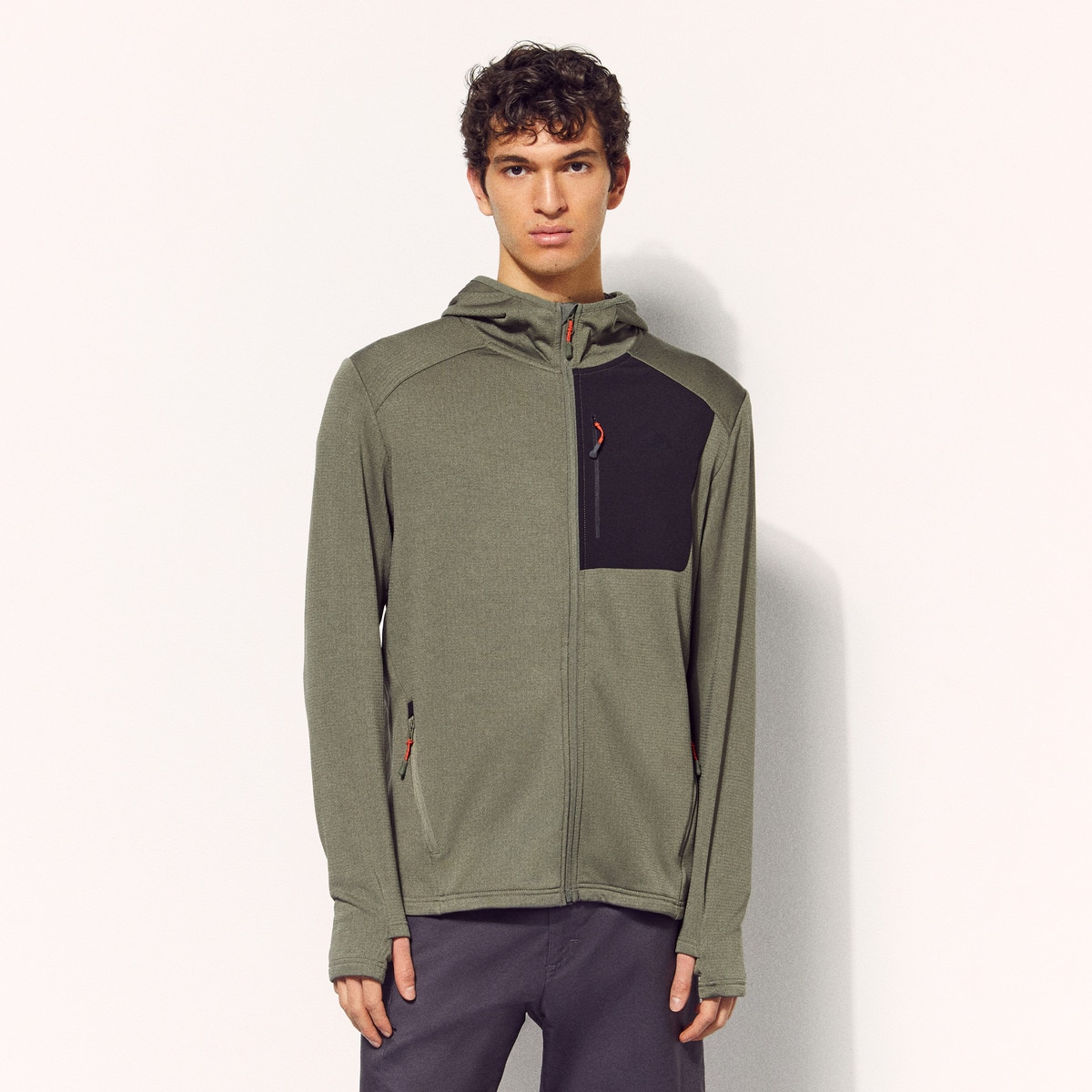 Sweatshirt Técnica de Montanha de Homem Verde-2