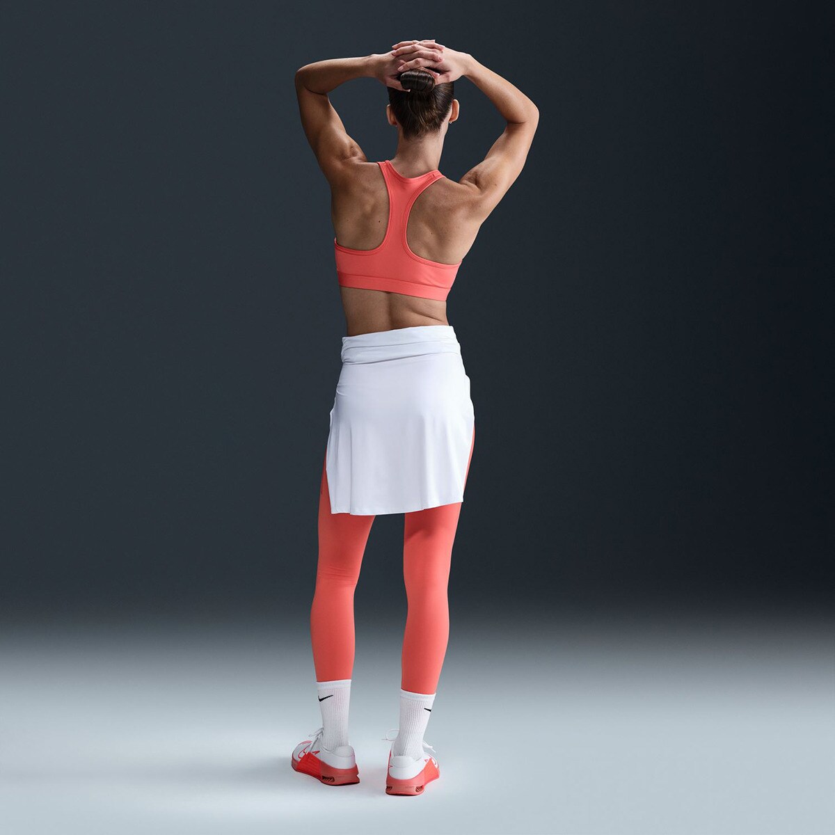 Top de Mulher Swoosh Medium Support Coral-2