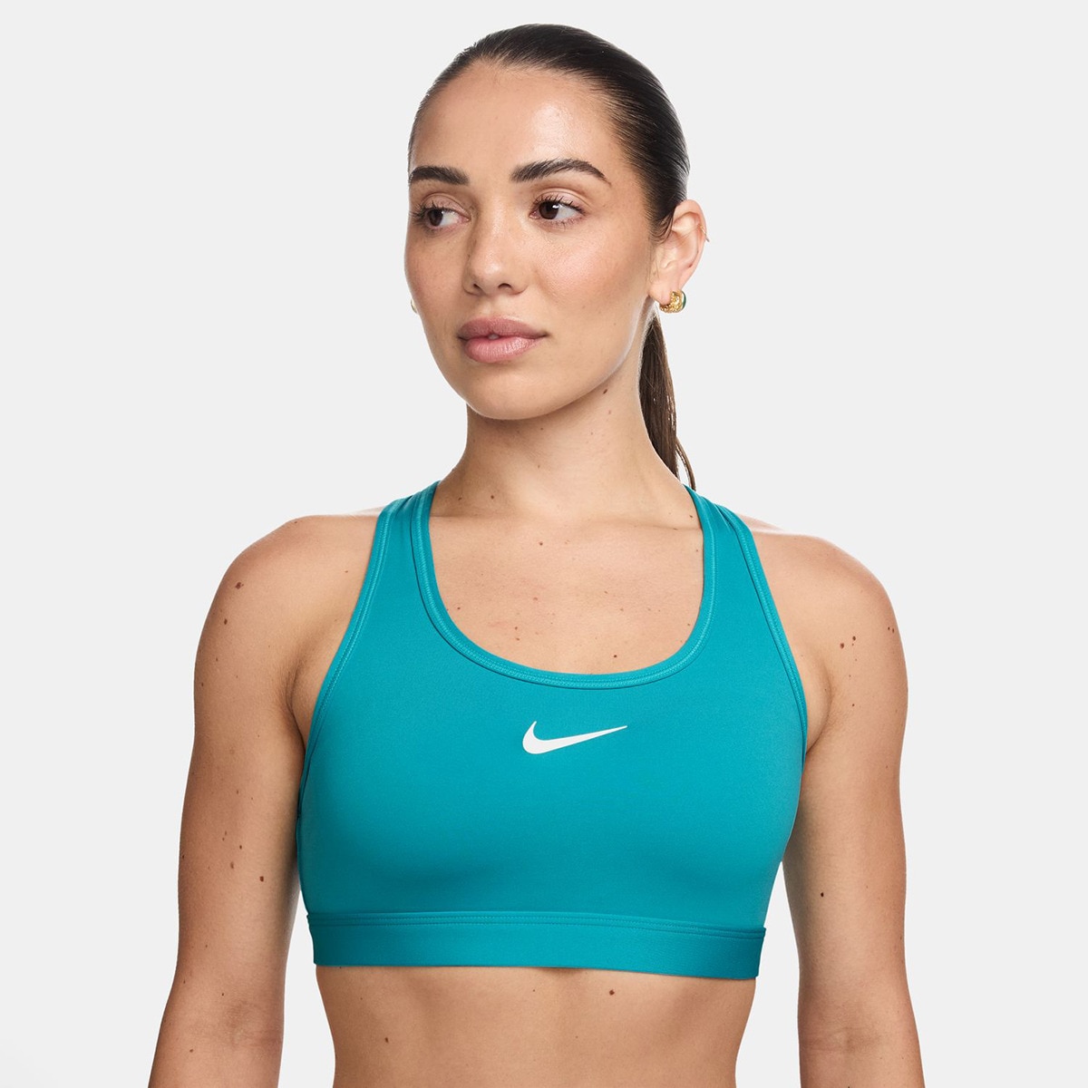 Top de Mulher Swoosh Medium Support Verde-1