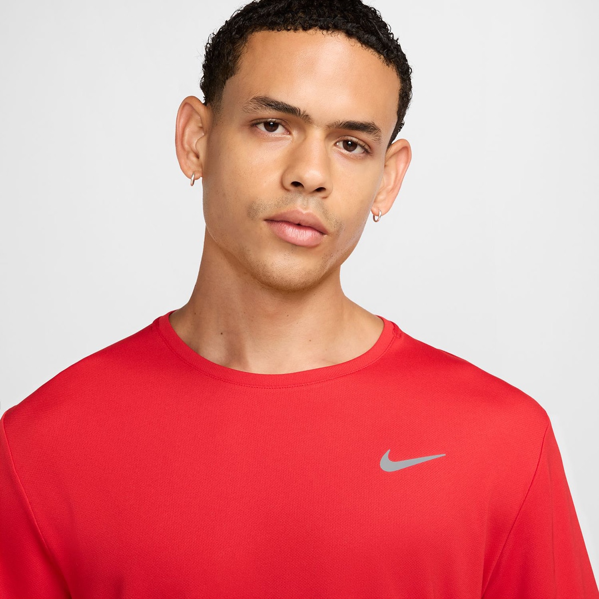 T-shirt de homem Miler Nike Vermelho-4