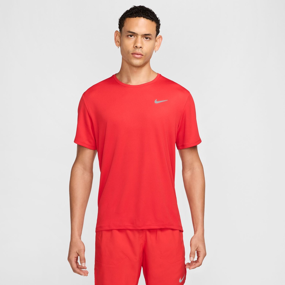 T-shirt de homem Miler Nike Vermelho-1