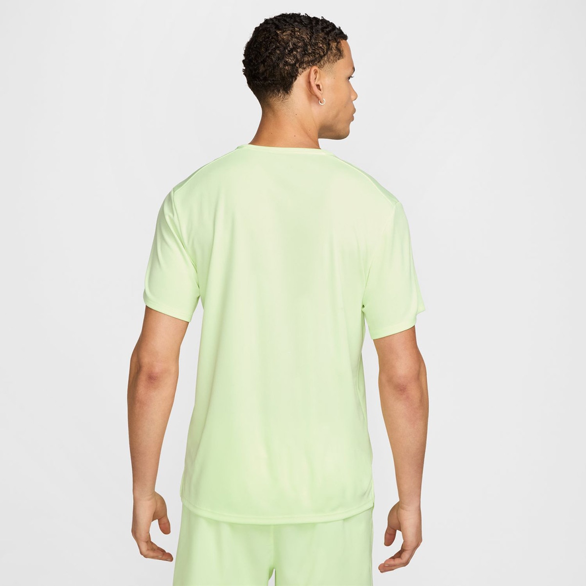 T-shirt de homem Miler Nike Amarelo-flúor-2