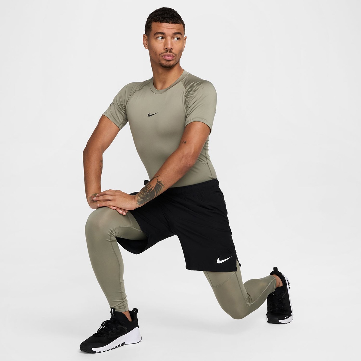 T-shirt de homem Pro Nike Verde-6