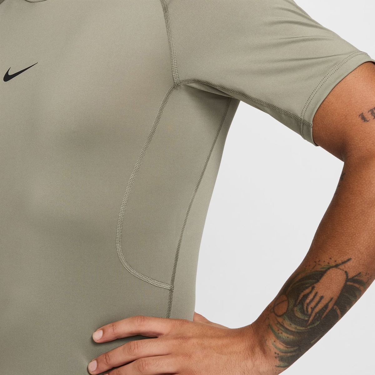 T-shirt de homem Pro Nike Verde-4