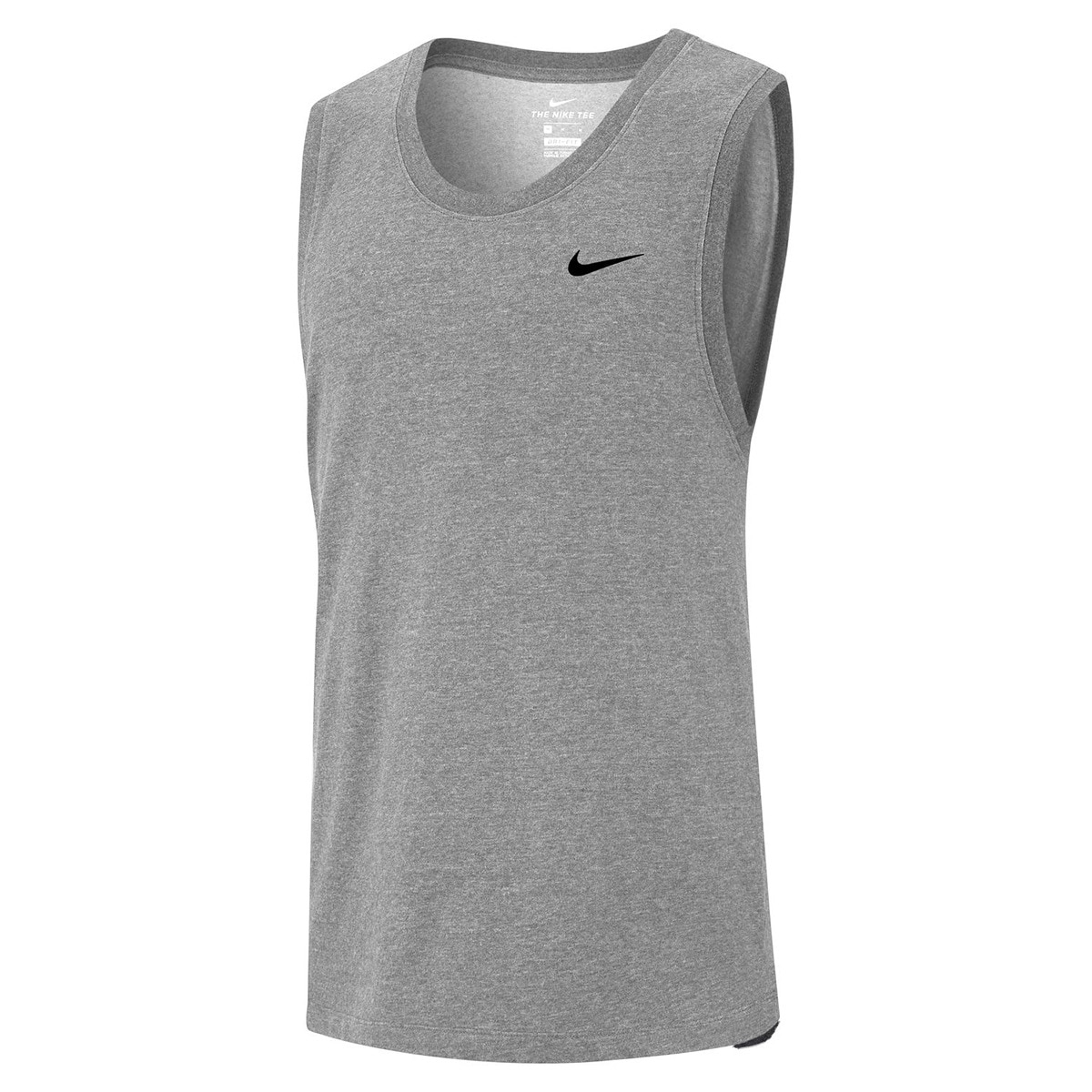 T-shirt de homem Dri-FIT Nike Cinzento-5