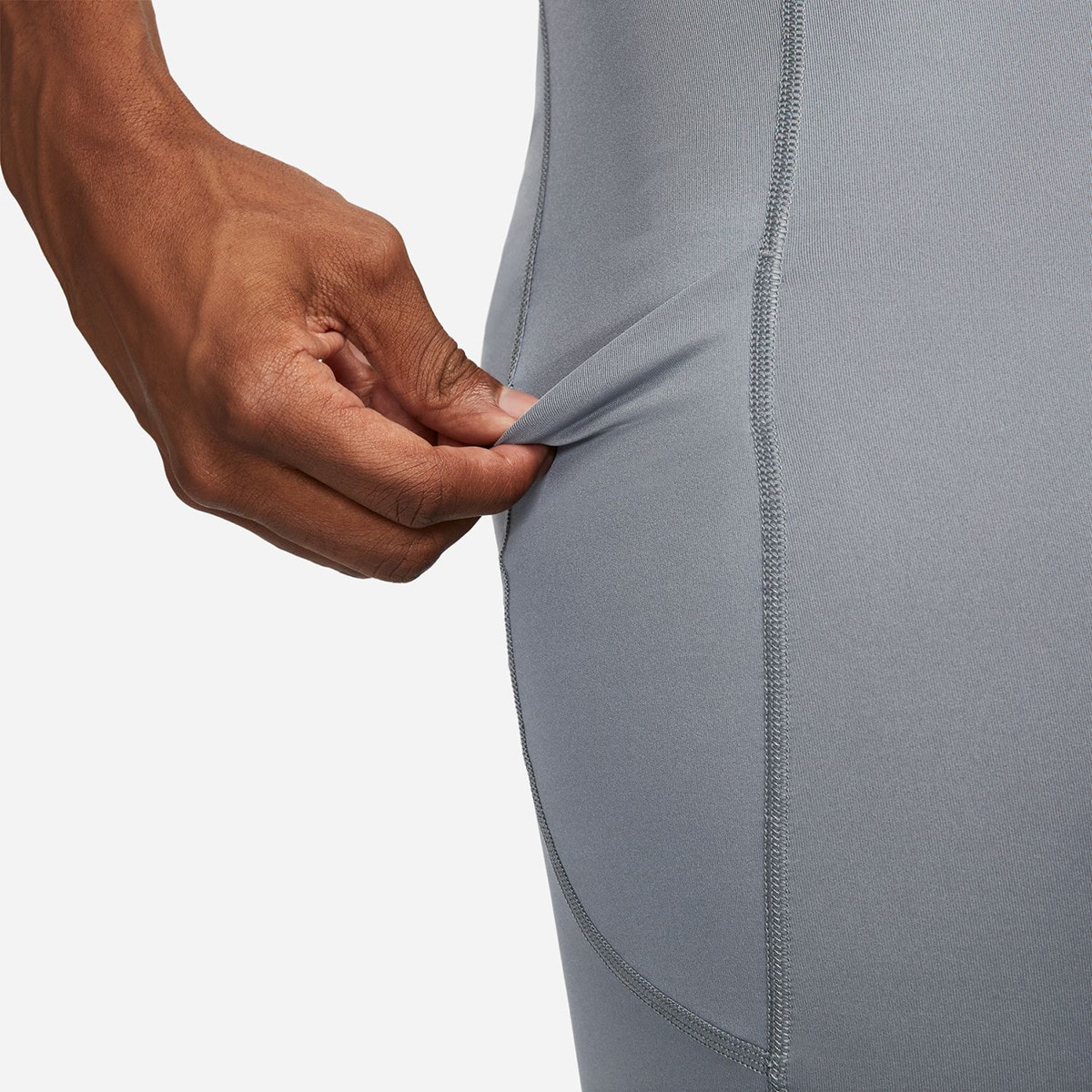 Calças de malha de homem Pro Nike Cinzento-5