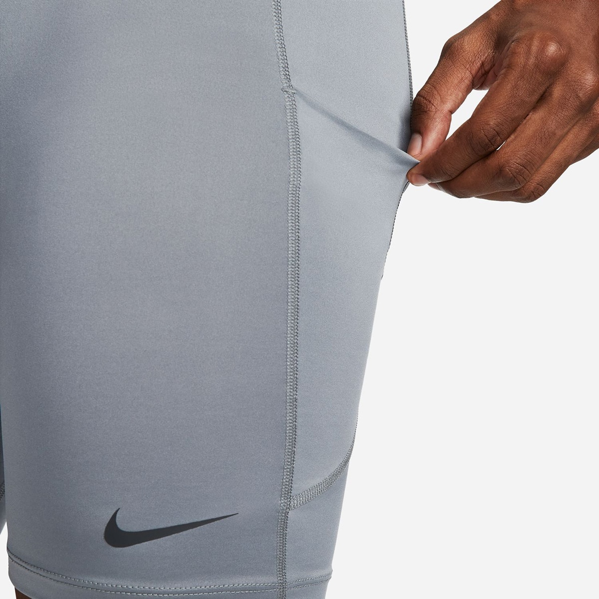 Calças de malha de homem Pro Nike Cinzento-6
