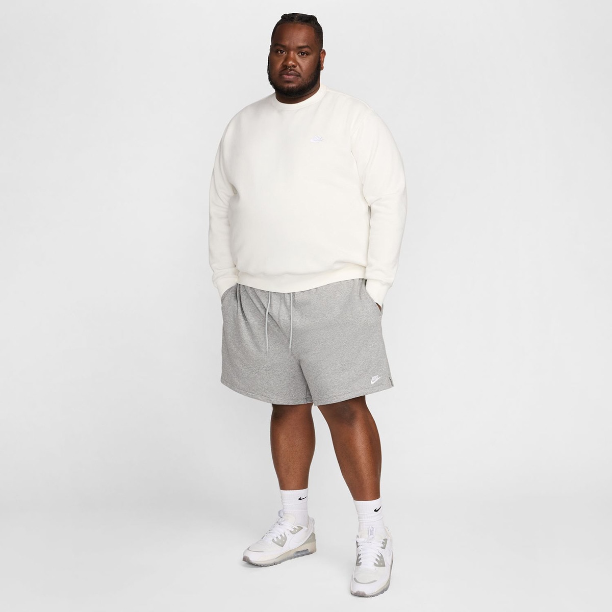 Calções de homem Club Nike Cinzento-6