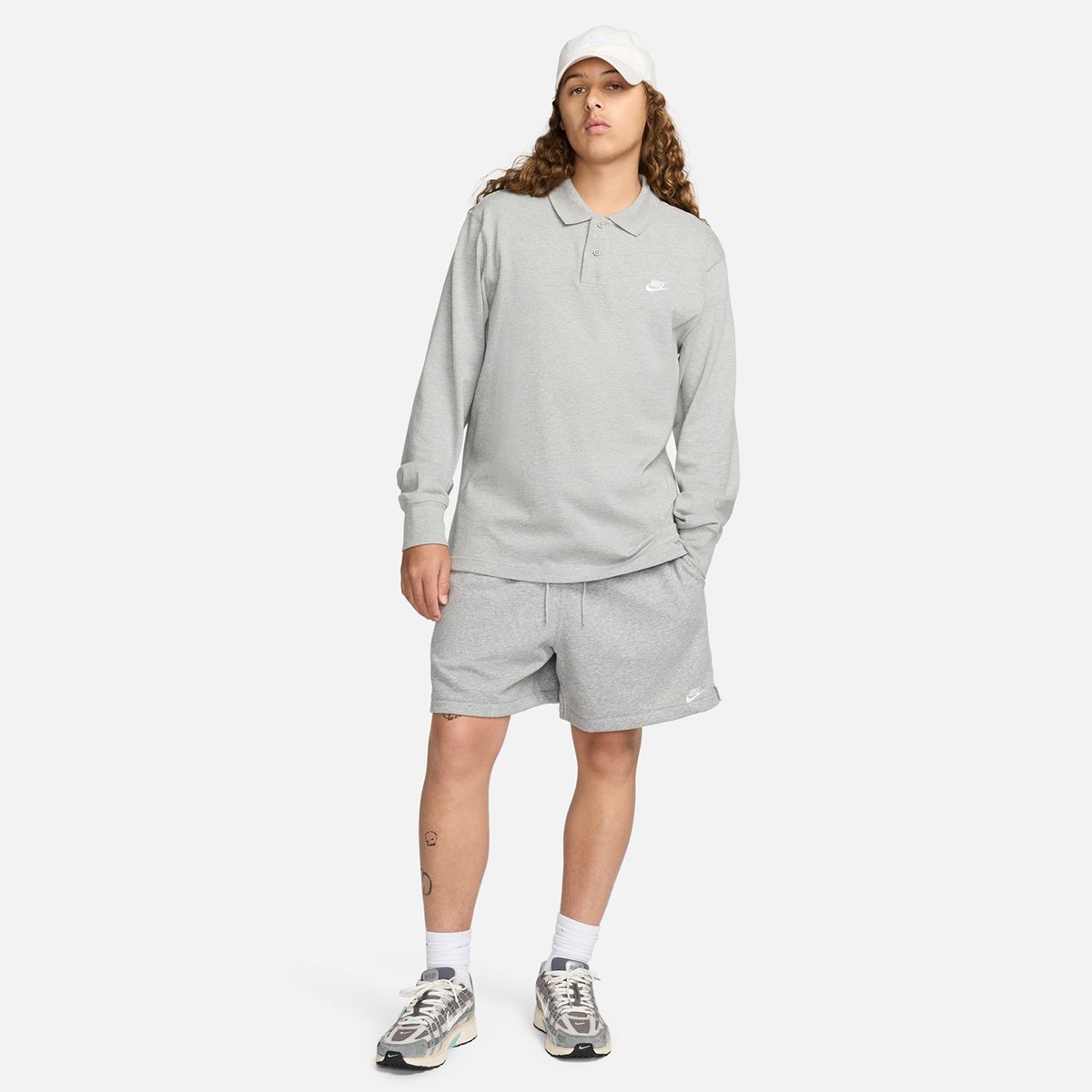 Calções de homem Club Nike Cinzento-5