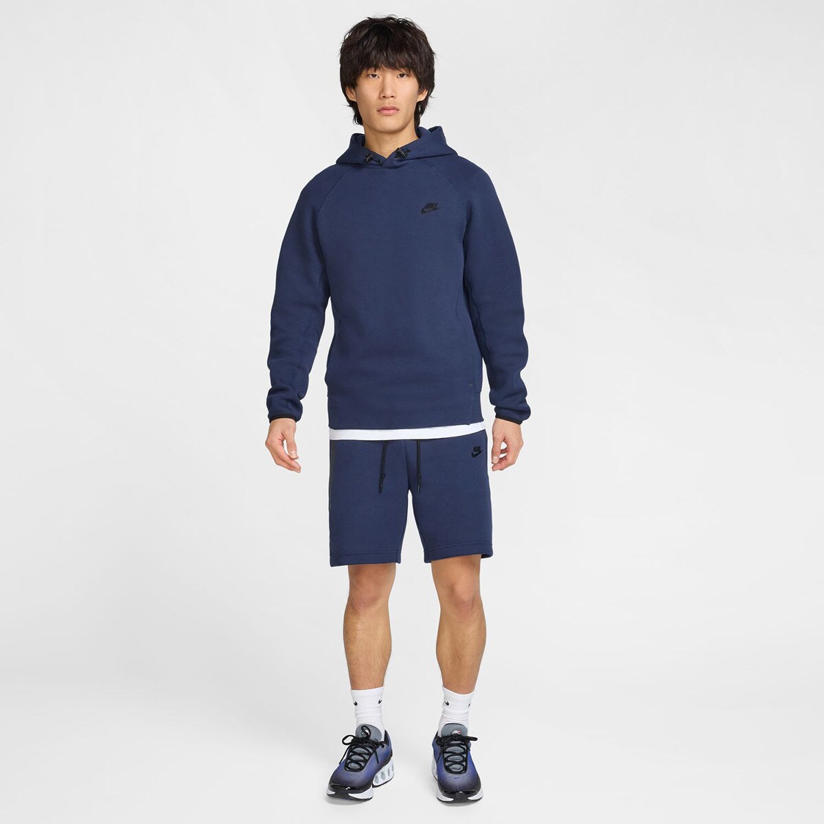 Calções de Homem Sportswear Tech Fleece Azul-8