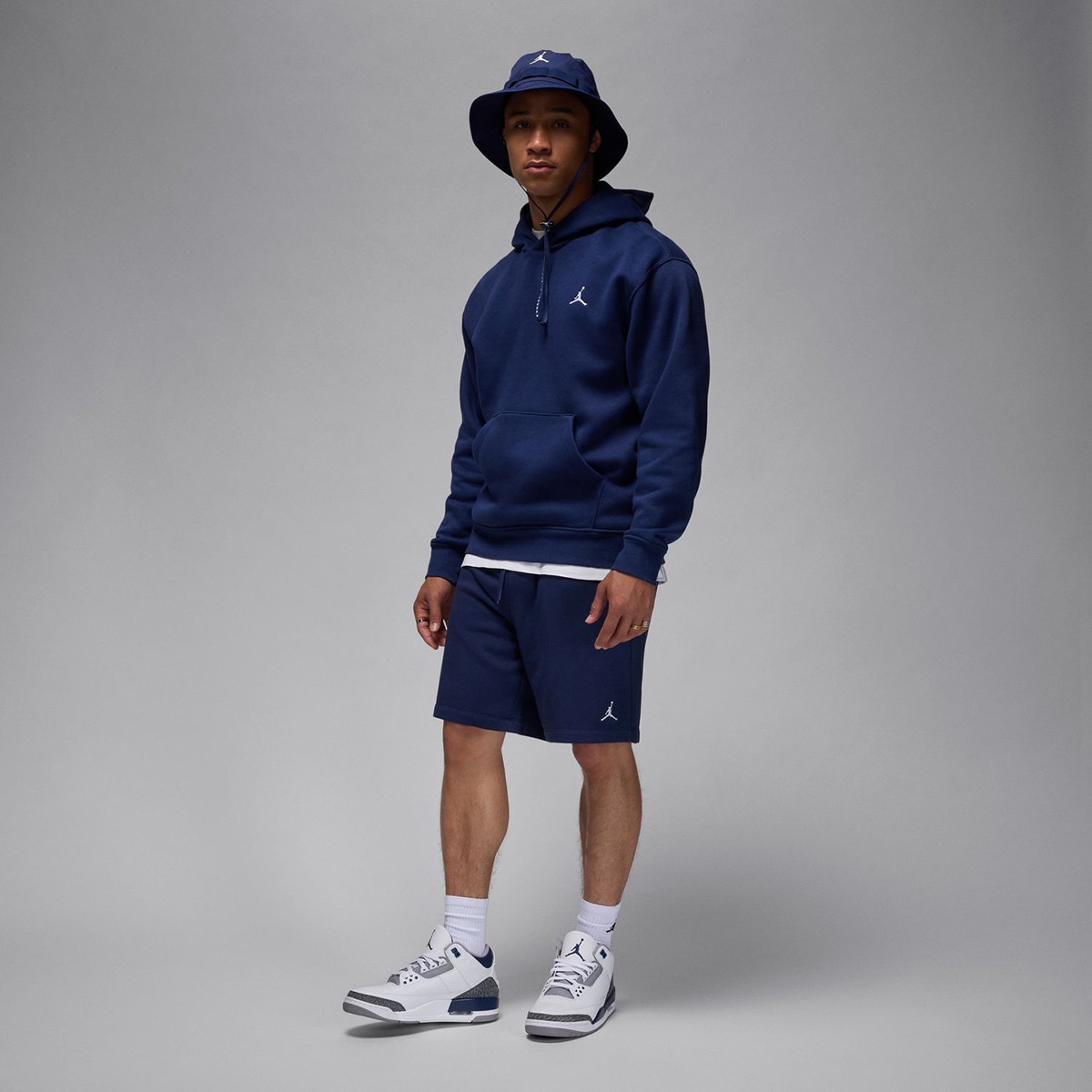 Calções de Homem Brooklyn Fleece Azul-marinho-8