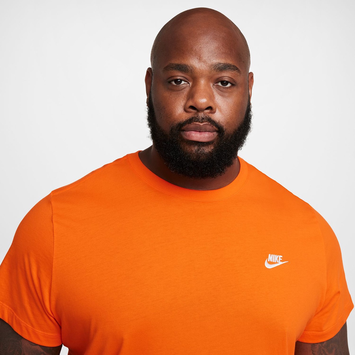 T-shirt de homem Sportswear Club Nike Laranja-4