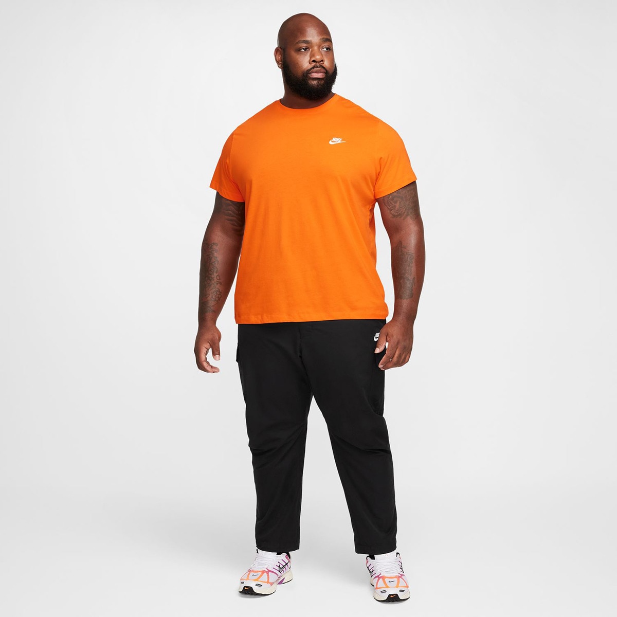 T-shirt de homem Sportswear Club Nike Laranja-5