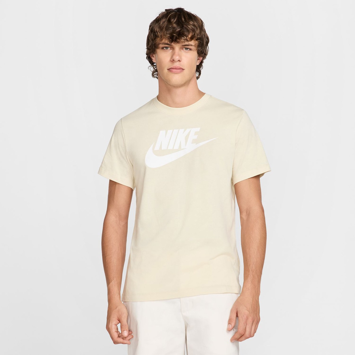 T-Shirt de Criança Sportswear Nike Caqui-1
