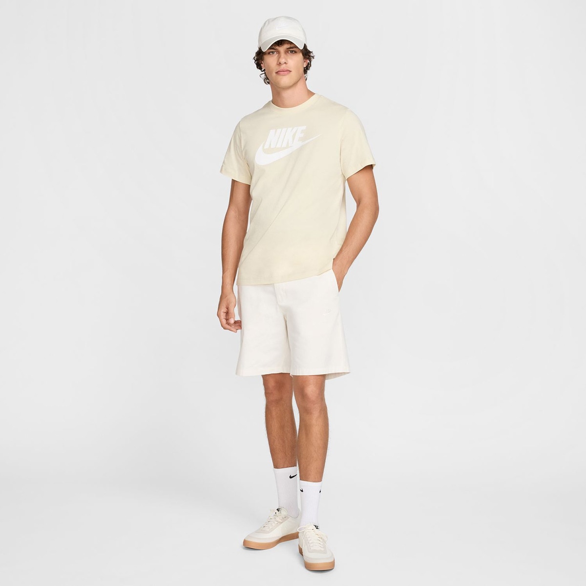 T-Shirt de Criança Sportswear Nike Caqui-4