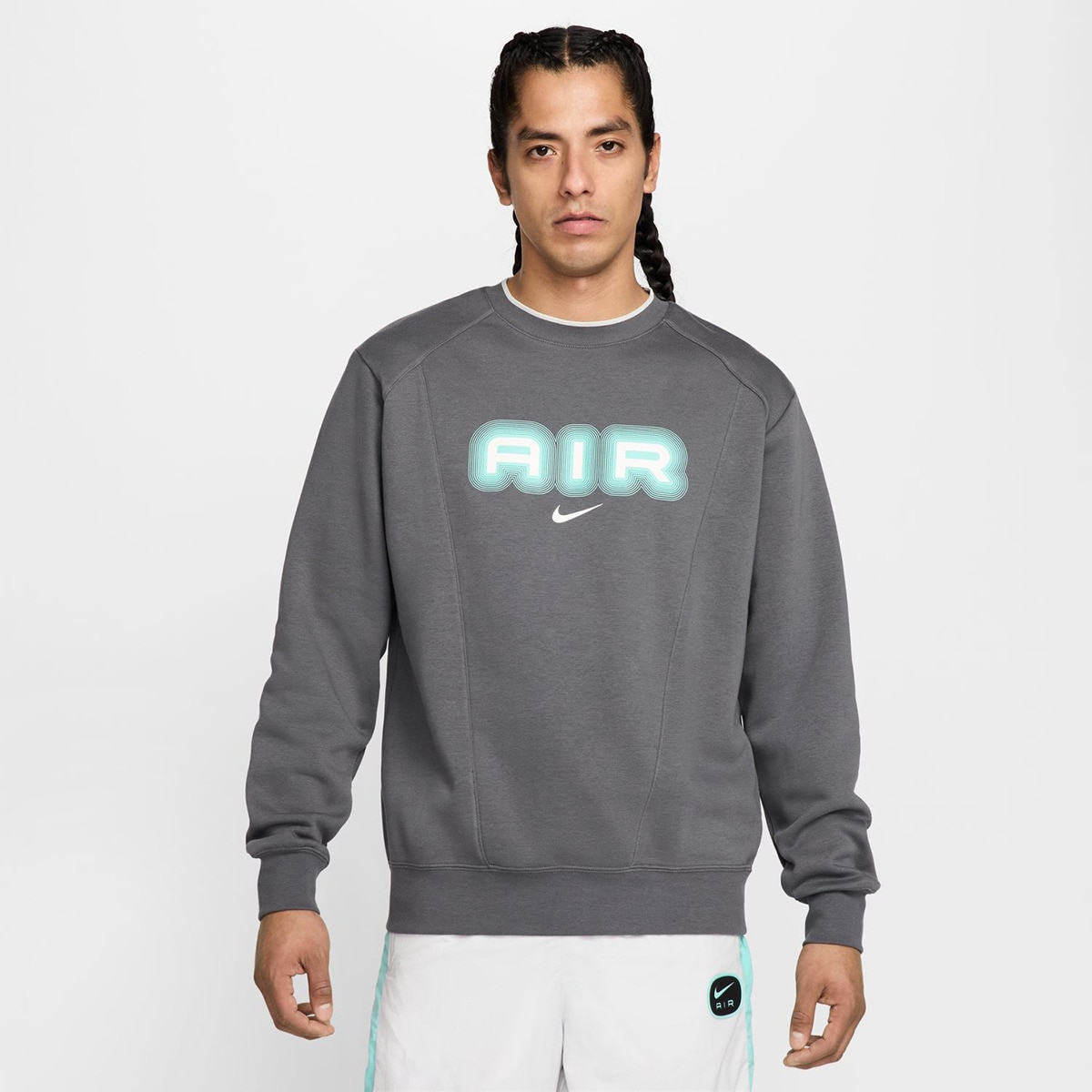 Sweatshirt de homem Air Nike Cinzento-1