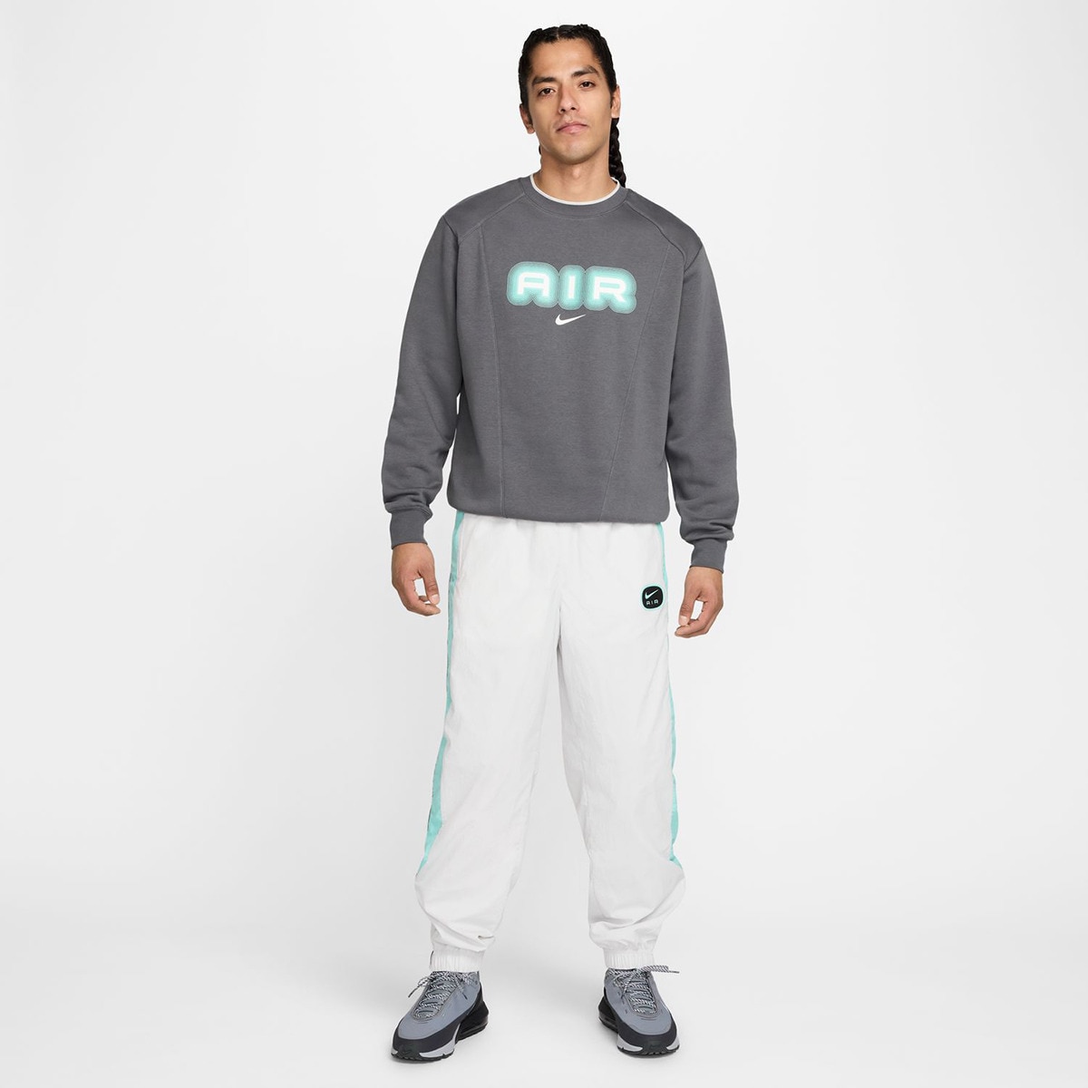 Sweatshirt de homem Air Nike Cinzento-4