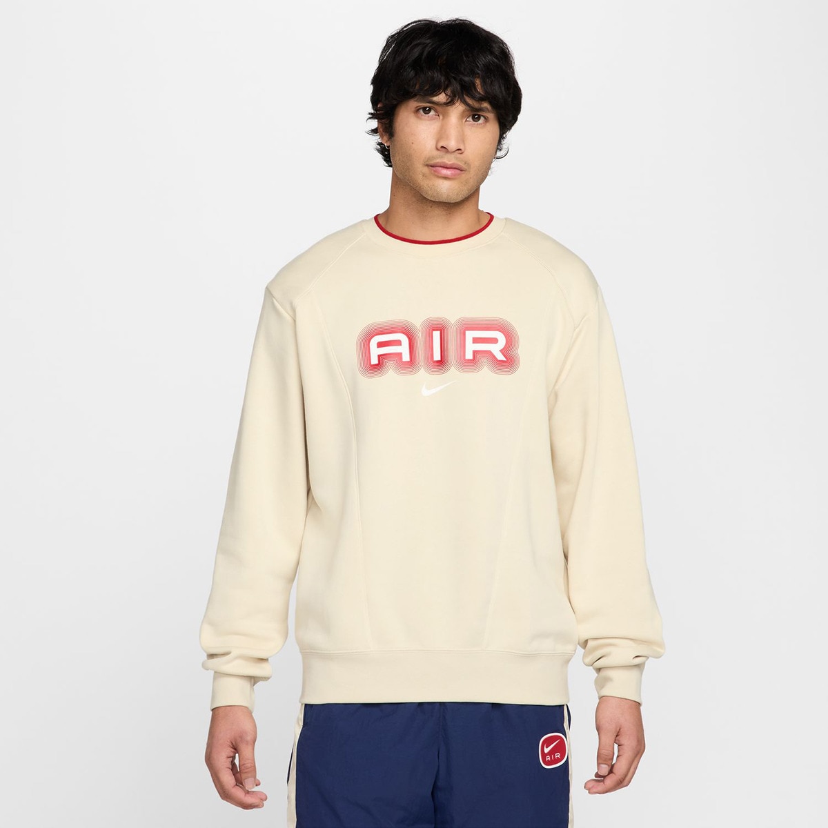 Sweatshirt de homem Air Nike Caqui-1