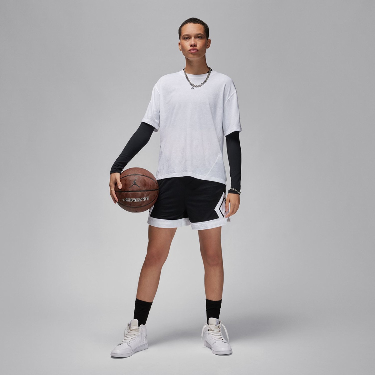 T-shirt de Mulher Jordan Sport Branco-5