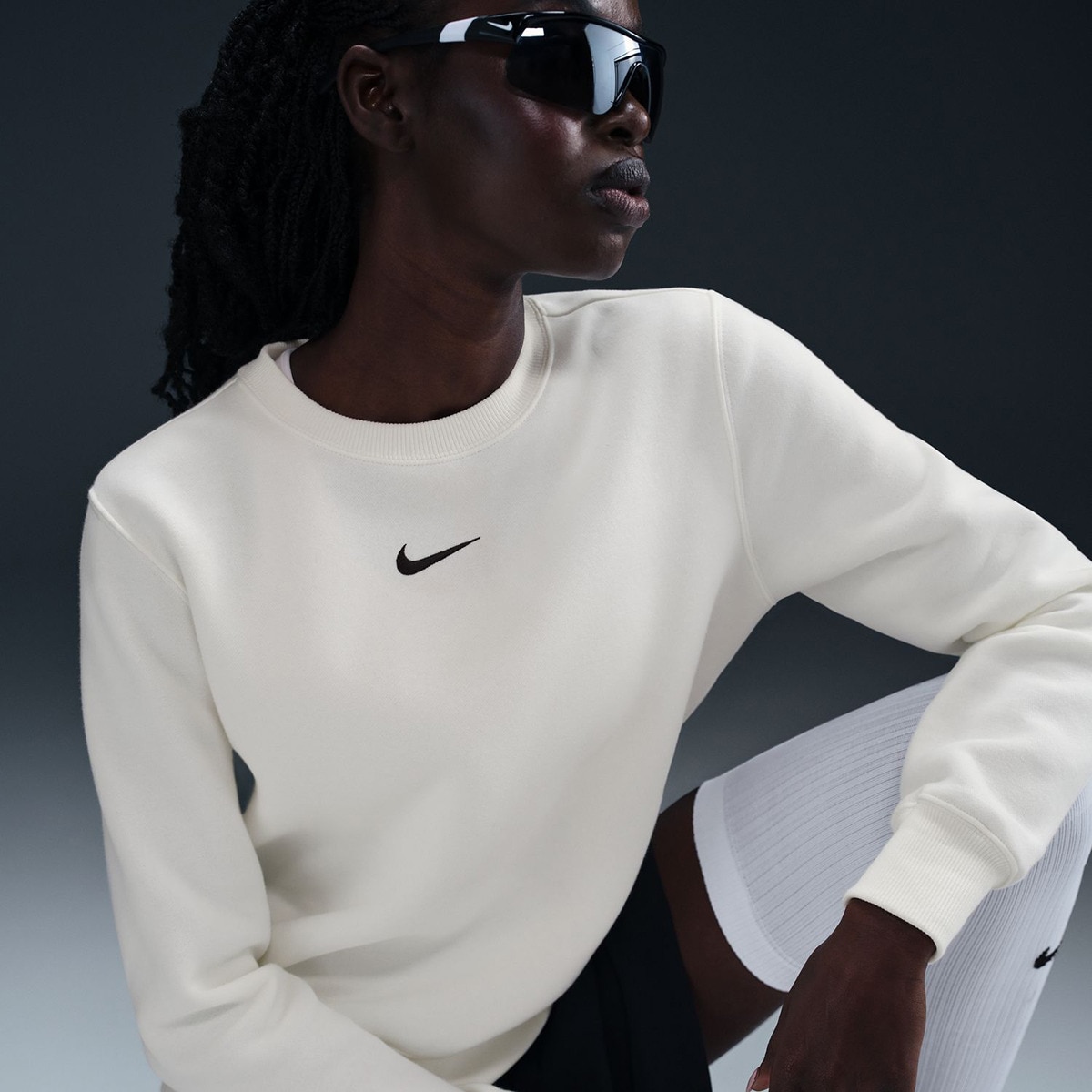 Sweatshirt de Mulher Sportswear Phoenix Fleece Branco-5
