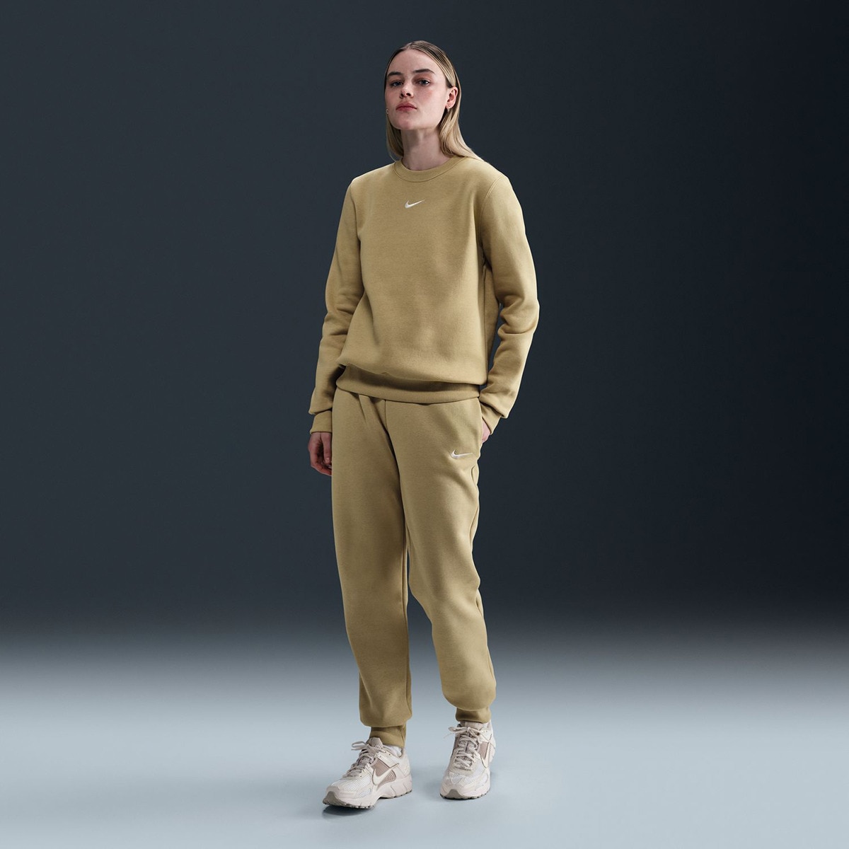 Sweatshirt de Mulher Sportswear Phoenix Fleece Bege-1