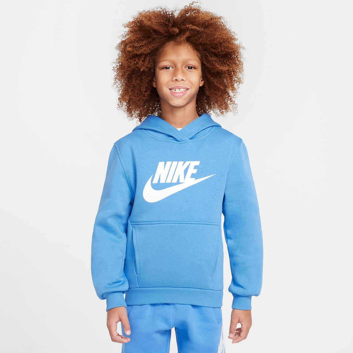 Sweatshirt de criança Sportswear Club Fleece Azul-1