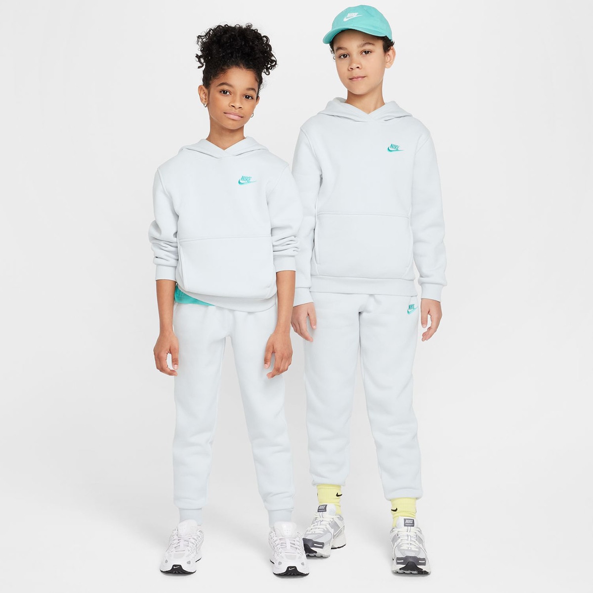 Calças de criança Sportswear Club Fleece Cinzento-6
